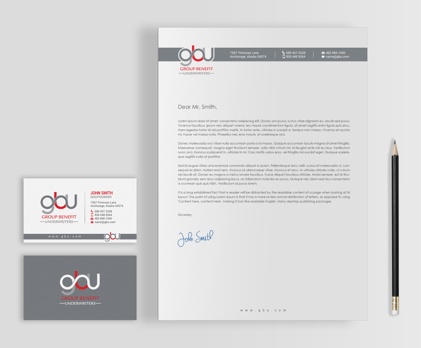 Design de Papeterie par chandrayaan.creative pour Group Benefits Unlimited | Design #18403238