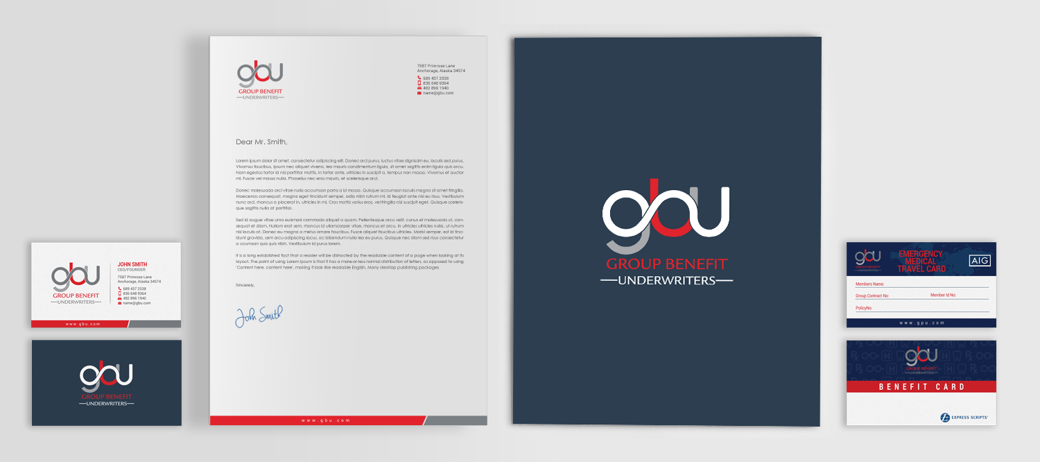 Stationery Design by chandrayaan.creative for Group Benefits Unlimited | Design #18420118