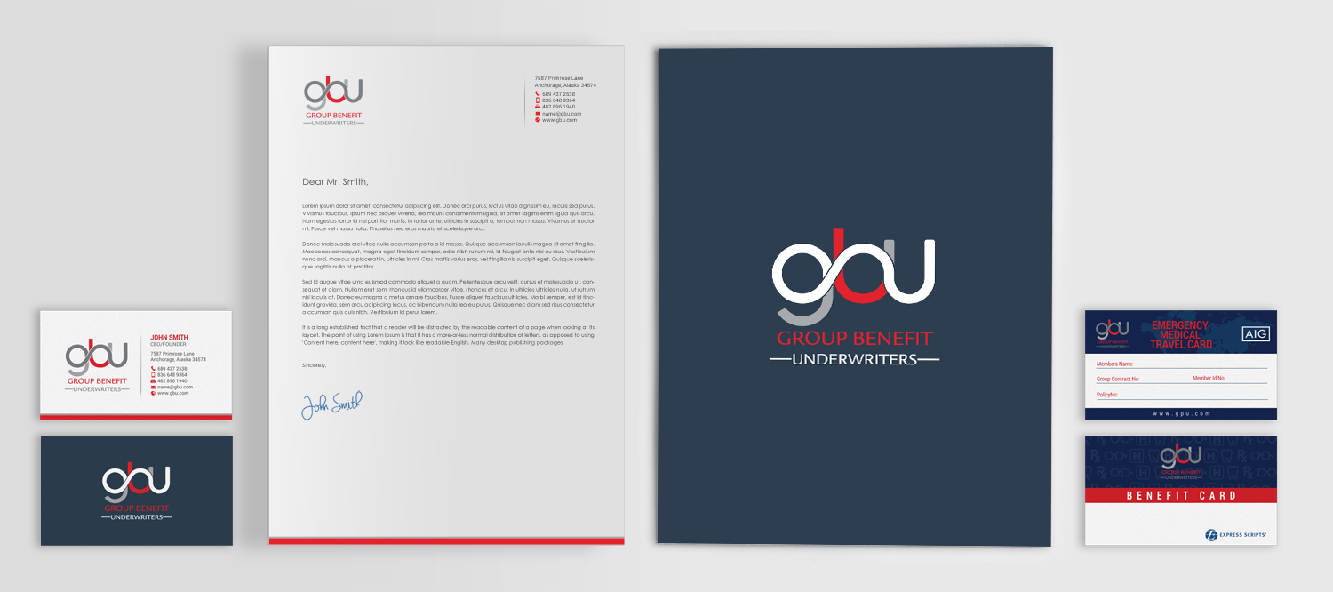 Stationery Design by chandrayaan.creative for Group Benefits Unlimited | Design #18420119
