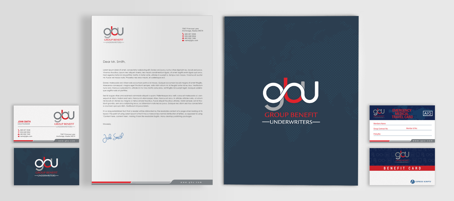 Design de Papeterie par chandrayaan.creative pour Group Benefits Unlimited | Design #18420124