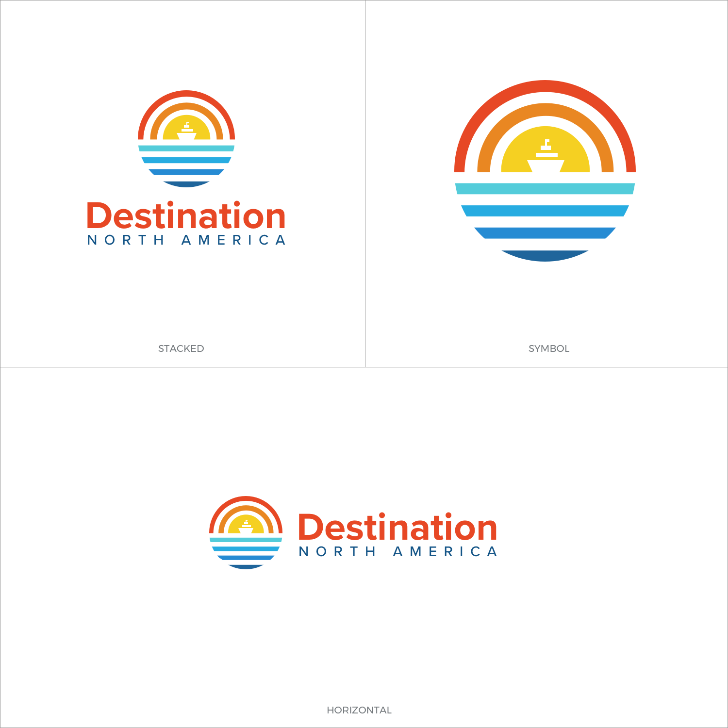 Logo Design by Scott Broughton for Destinations North America | Design #18398714