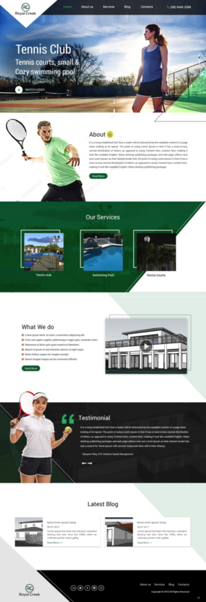 Web-Design von pb für Royal Creek | Design: #18491216