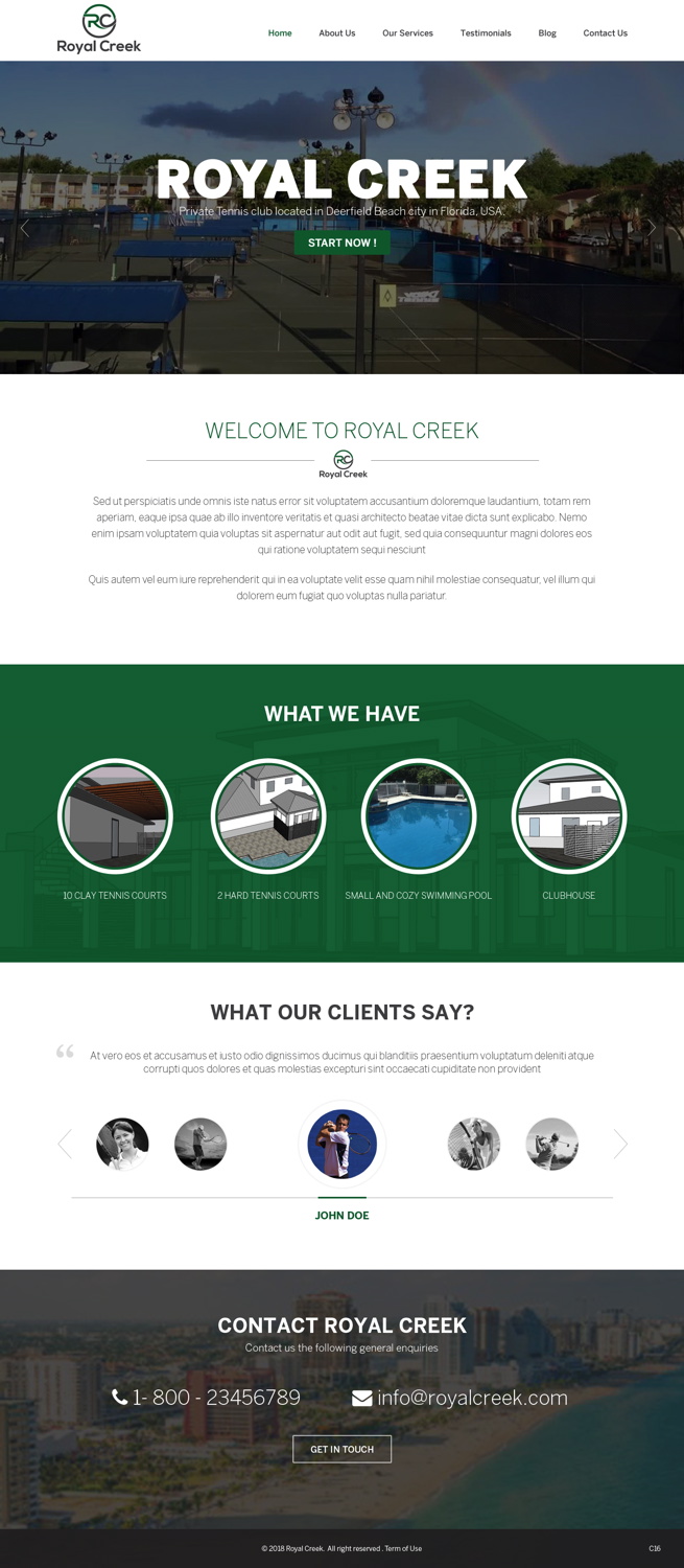 Web Design par pb pour Royal Creek | Design #18491220
