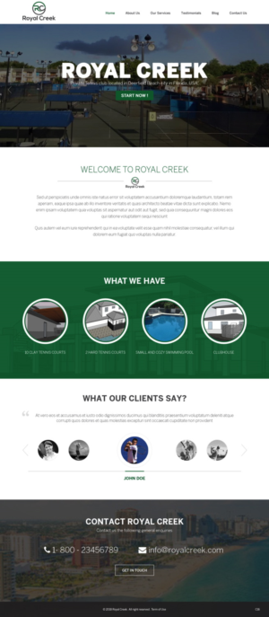 Web-Design von pb für Royal Creek | Design: #18491220