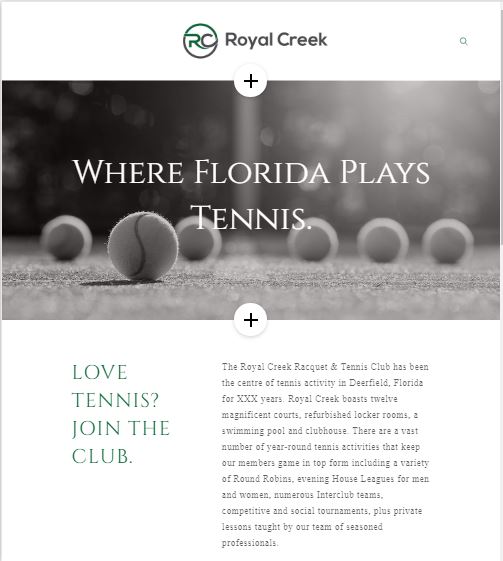 Web-Design von Cosman für Royal Creek | Design #18600424