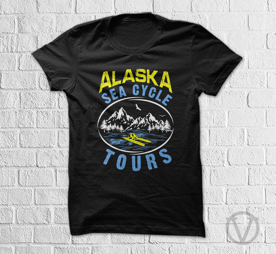 T-shirt Design by vjosh for Alaska Sea Cycle Tours | Design #18397327