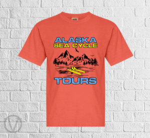 t-shirt design for a seacycle (water bike) tour in Alaska | Design de T-shirt par vjosh