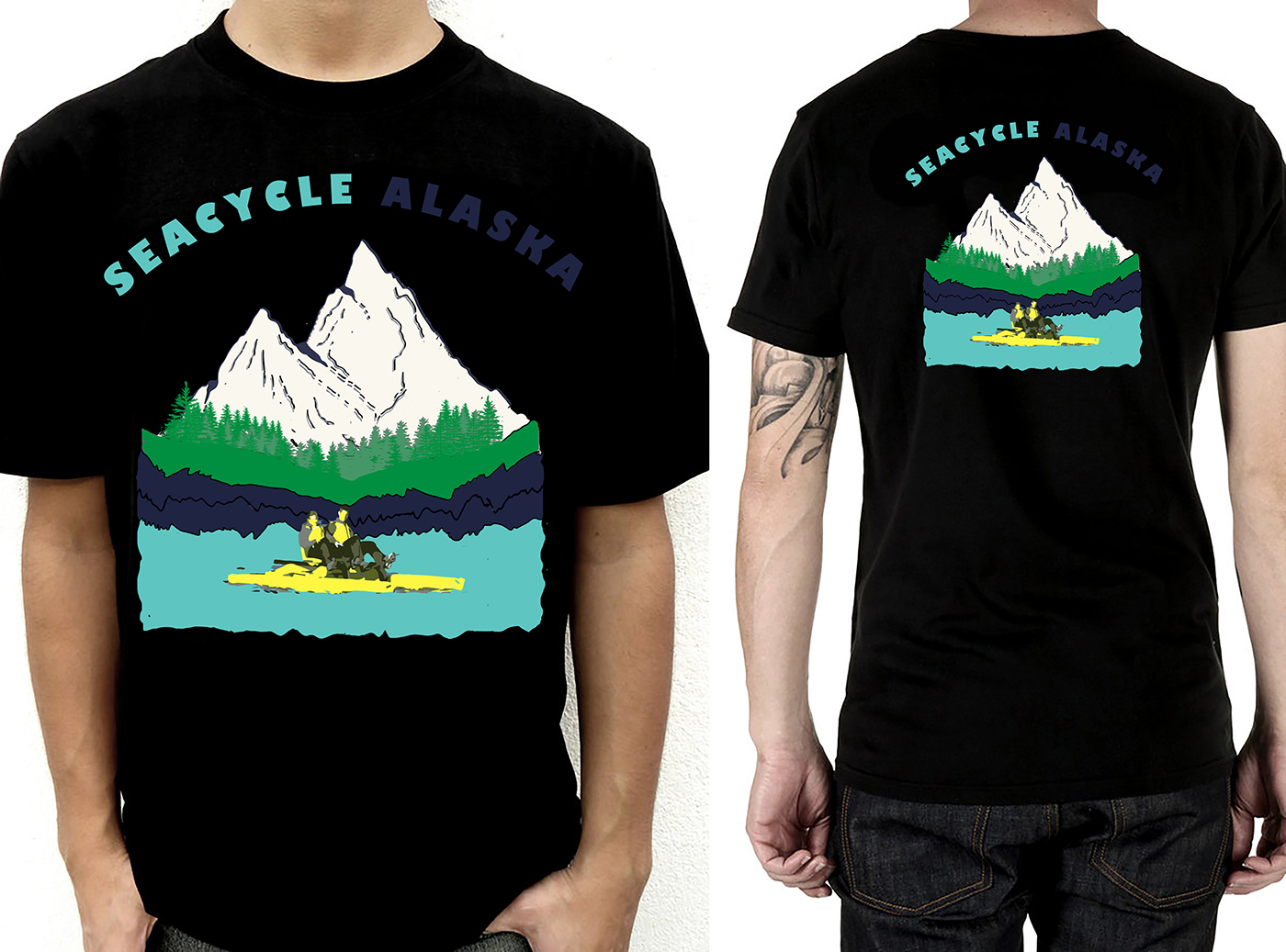 T-Shirt-Design von shree 108 für Alaska Sea Cycle Tours | Design #18403634
