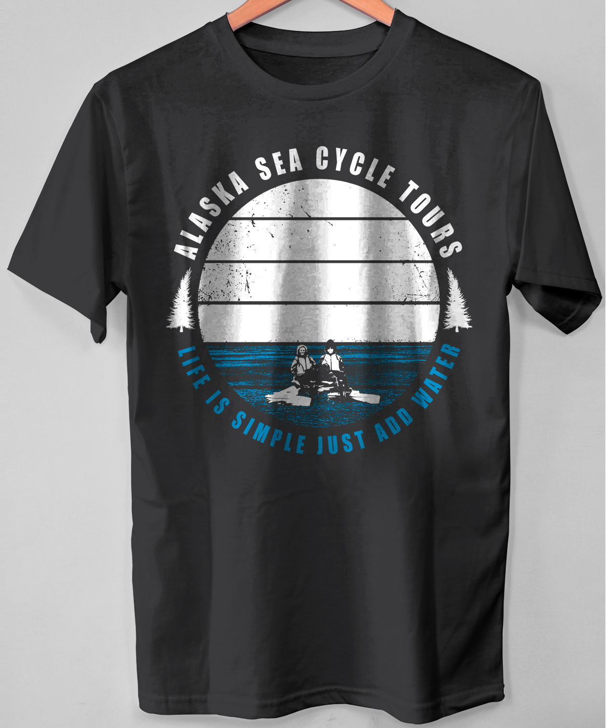 T-shirt Design by O_O NIZAL O_O for Alaska Sea Cycle Tours | Design #18407728
