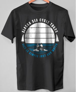 T-shirt Design by O_O NIZAL O_O for Alaska Sea Cycle Tours | Design: #18407728