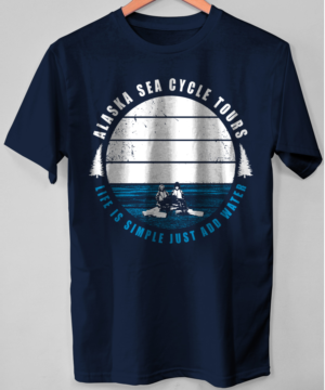 T-shirt Design by O_O NIZAL O_O for Alaska Sea Cycle Tours | Design: #18407735