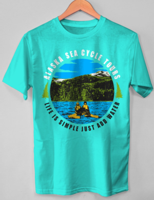 T-shirt Design by O_O NIZAL O_O for Alaska Sea Cycle Tours | Design: #18411773