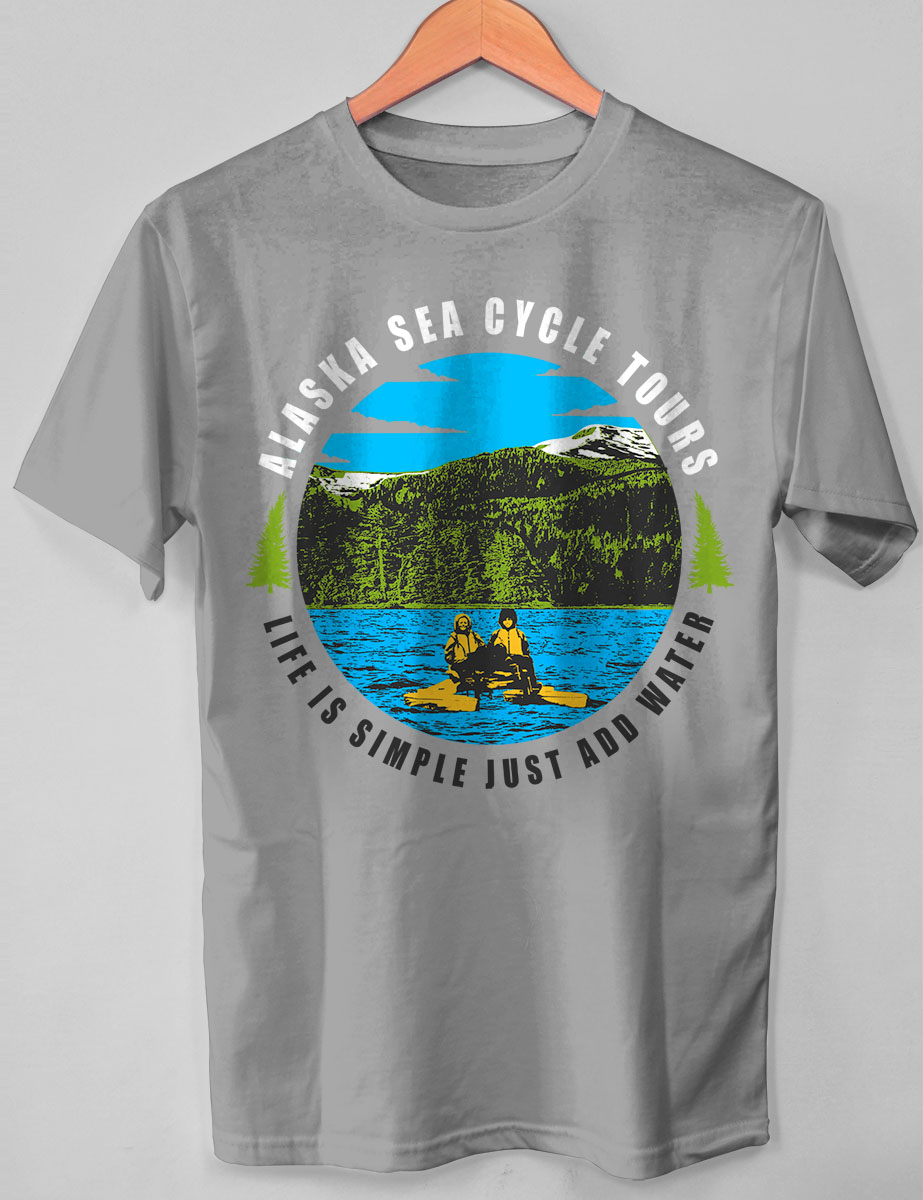 T-shirt Design by O_O NIZAL O_O for Alaska Sea Cycle Tours | Design #18411821
