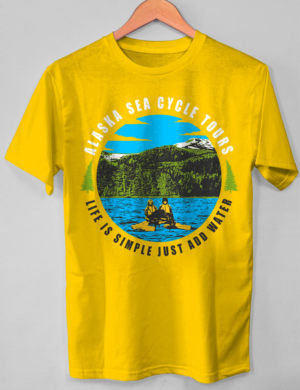 T-shirt Design by O_O NIZAL O_O for Alaska Sea Cycle Tours | Design: #18411869