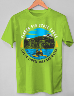 T-shirt Design by O_O NIZAL O_O for Alaska Sea Cycle Tours | Design: #18411895