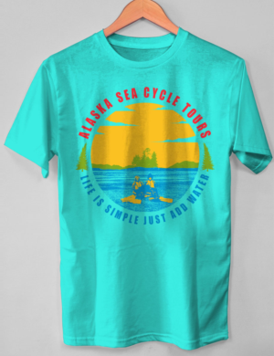 T-shirt Design by O_O NIZAL O_O for Alaska Sea Cycle Tours | Design: #18413719