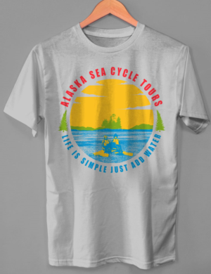 T-shirt Design by O_O NIZAL O_O for Alaska Sea Cycle Tours | Design: #18413741
