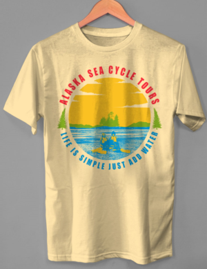 T-shirt Design by O_O NIZAL O_O for Alaska Sea Cycle Tours | Design: #18413758
