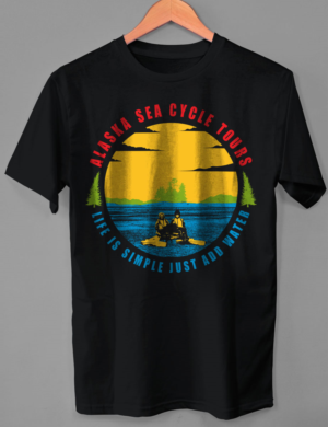 T-Shirt-Design von O_O NIZAL O_O für Alaska Sea Cycle Tours | Design: #18413786