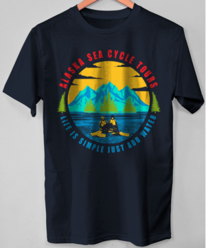 T-shirt Design by O_O NIZAL O_O for Alaska Sea Cycle Tours | Design: #18415542