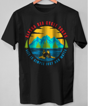 T-shirt Design by O_O NIZAL O_O for Alaska Sea Cycle Tours | Design: #18415544