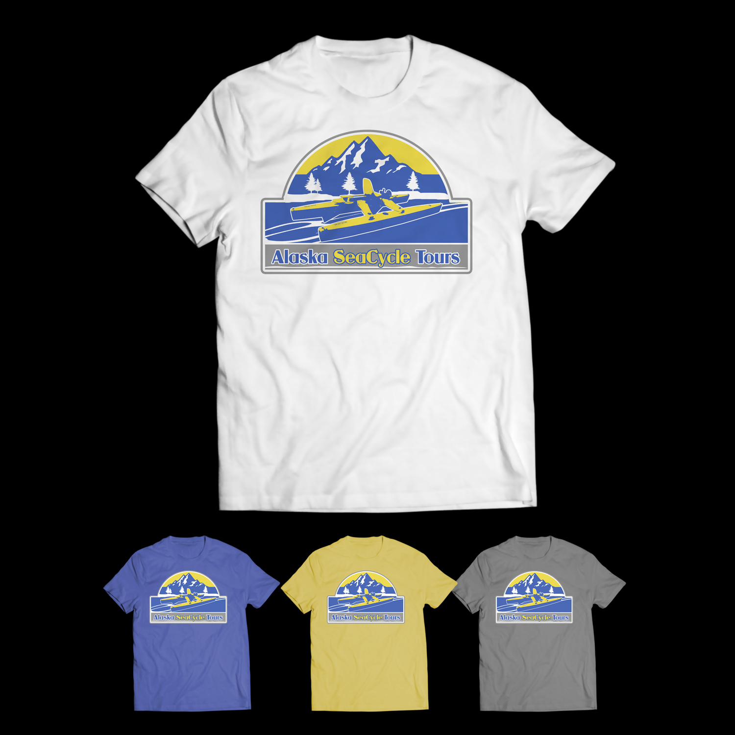 T-shirt Design by Heydale for Alaska Sea Cycle Tours | Design #18400137