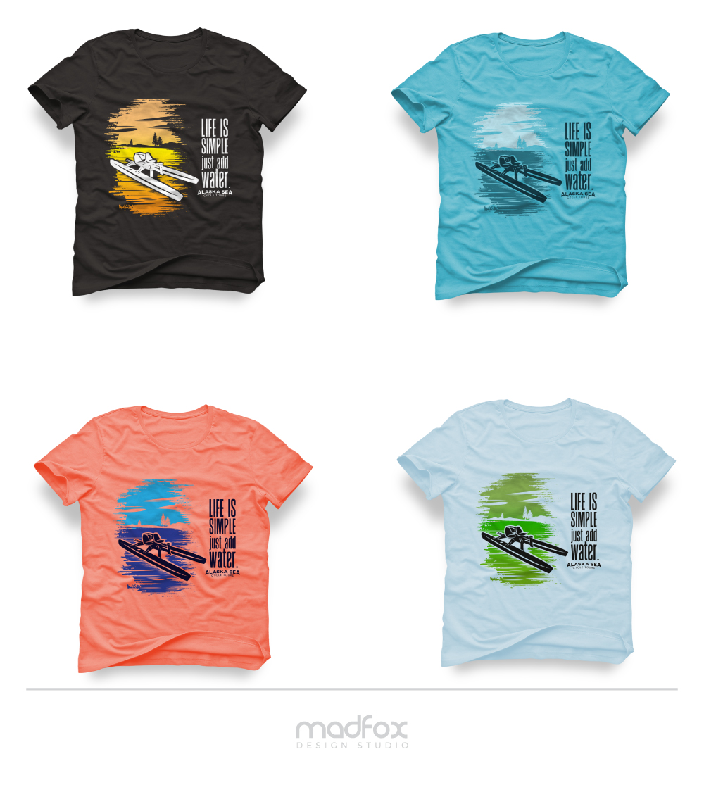 Diseño de Camiseta por WILD FOX Desing Studio para Alaska Sea Cycle Tours | Diseño #18448868