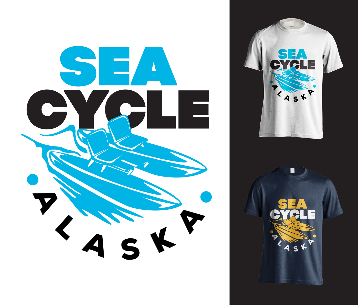 T-shirt Design by pecgi for Alaska Sea Cycle Tours | Design #18400579