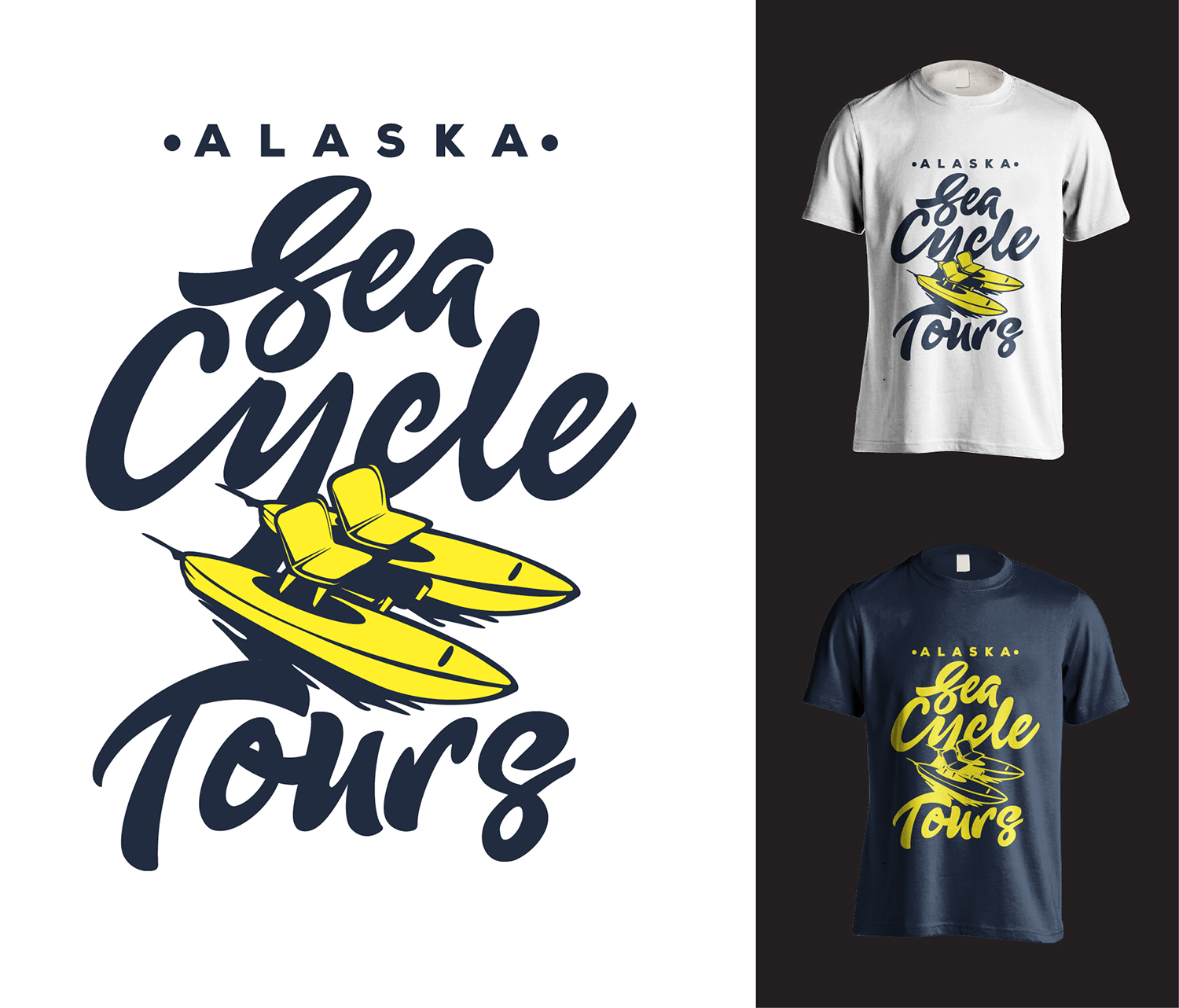 T-shirt Design by pecgi for Alaska Sea Cycle Tours | Design #18400580