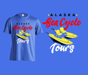 T-Shirt-Design von pecgi für Alaska Sea Cycle Tours | Design #18432432