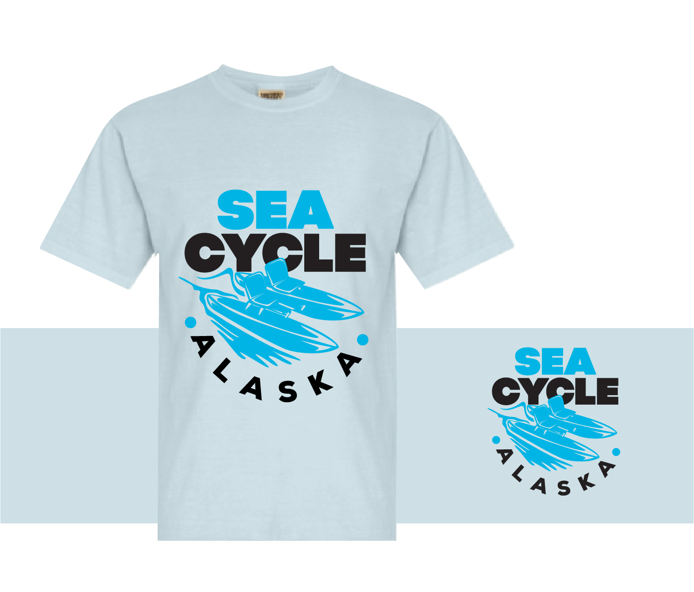 Diseño de Camiseta por pecgi para Alaska Sea Cycle Tours | Diseño #18445538