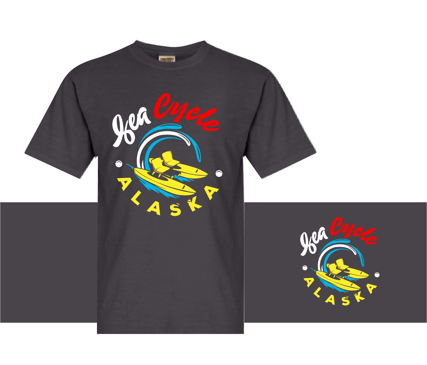 T-shirt Design by pecgi for Alaska Sea Cycle Tours | Design #18445556