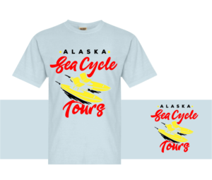 T-shirt Design by pecgi for Alaska Sea Cycle Tours | Design: #18445563