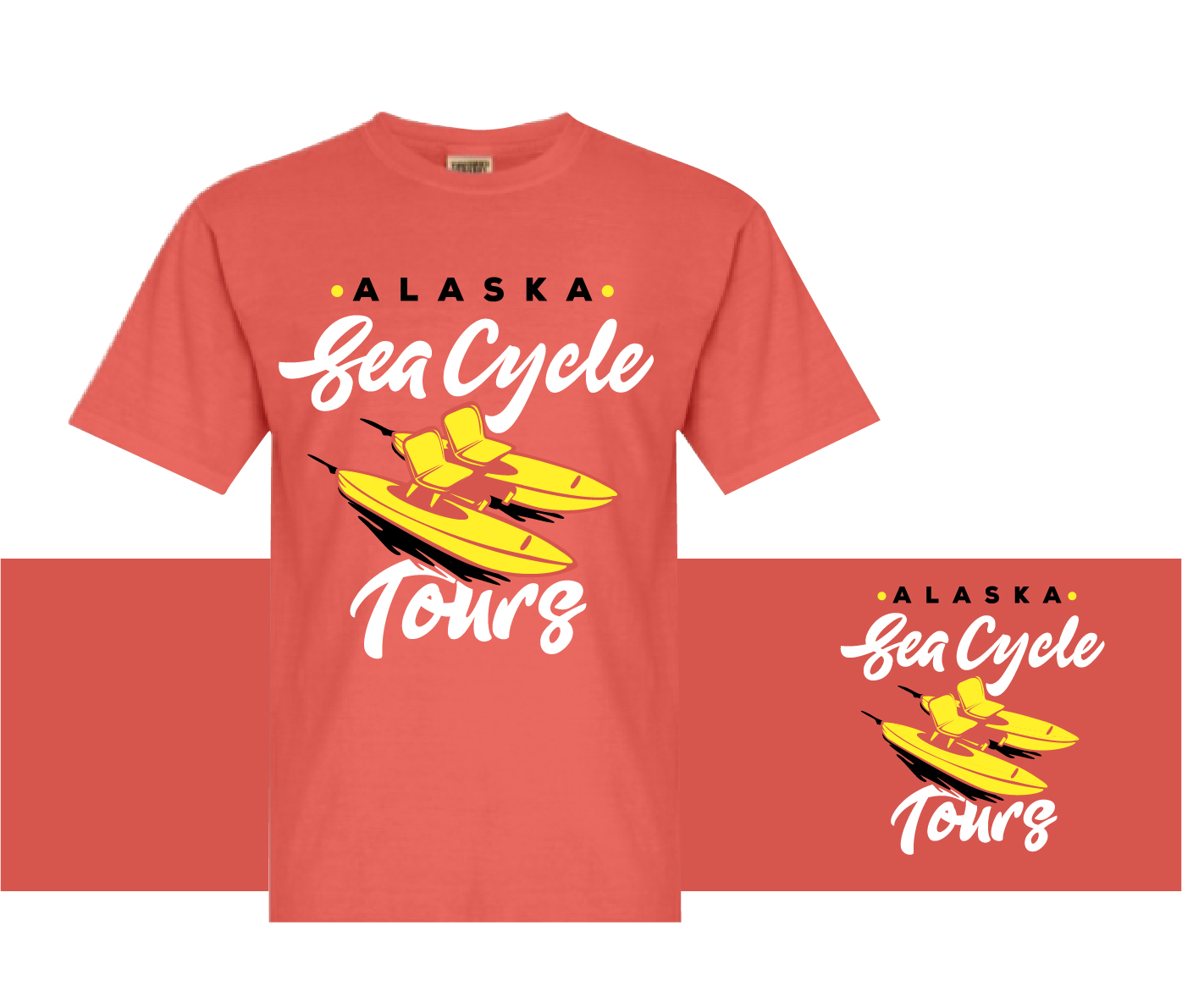 T-shirt Design by pecgi for Alaska Sea Cycle Tours | Design #18445564
