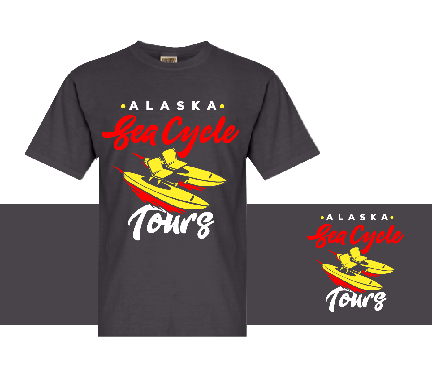Diseño de Camiseta por pecgi para Alaska Sea Cycle Tours | Diseño #18445565