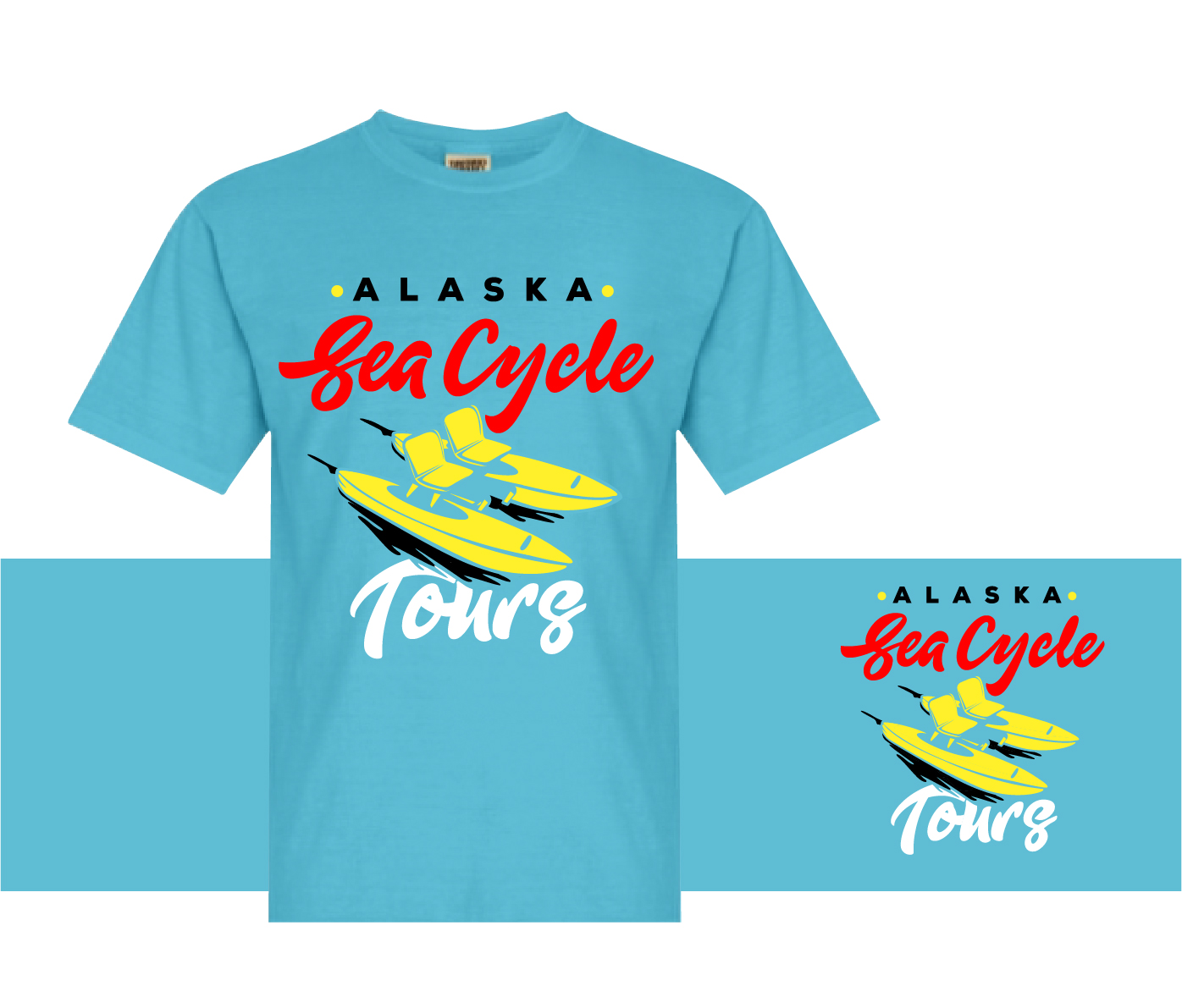 Design de T-shirt par pecgi pour Alaska Sea Cycle Tours | Design #18445566