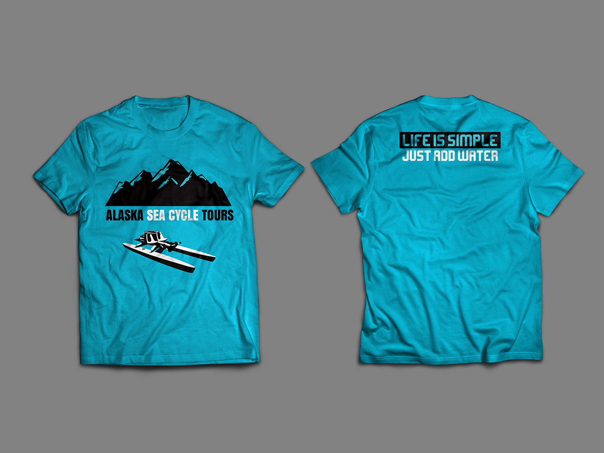 T-shirt Design by xAPx for Alaska Sea Cycle Tours | Design #18411604