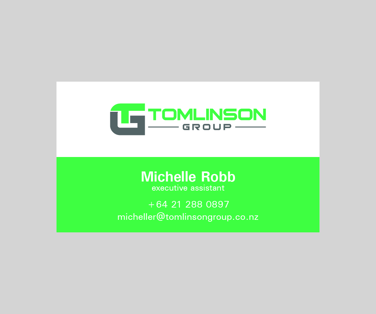 Visitenkarten-Design von Fkhri für Tomlinson Group | Design #18508991