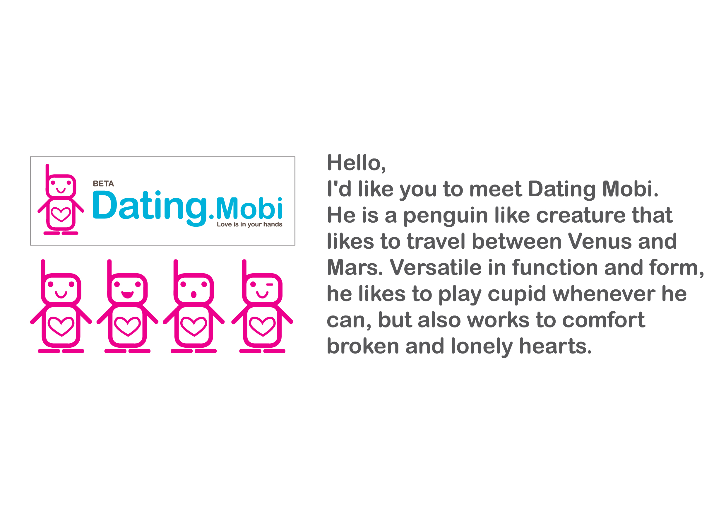 Logo Design by The Immaculate Conception for Dating.mobi | Design: #1670