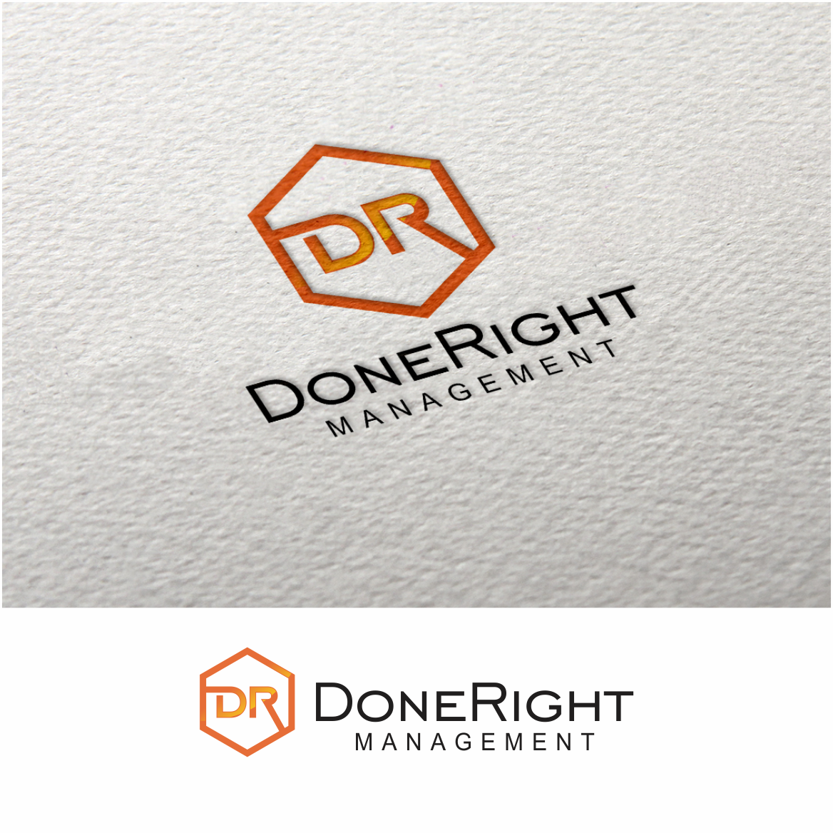 Logo Design by Arham Hidayat for DoneRight Management, LLC | Design #18475408