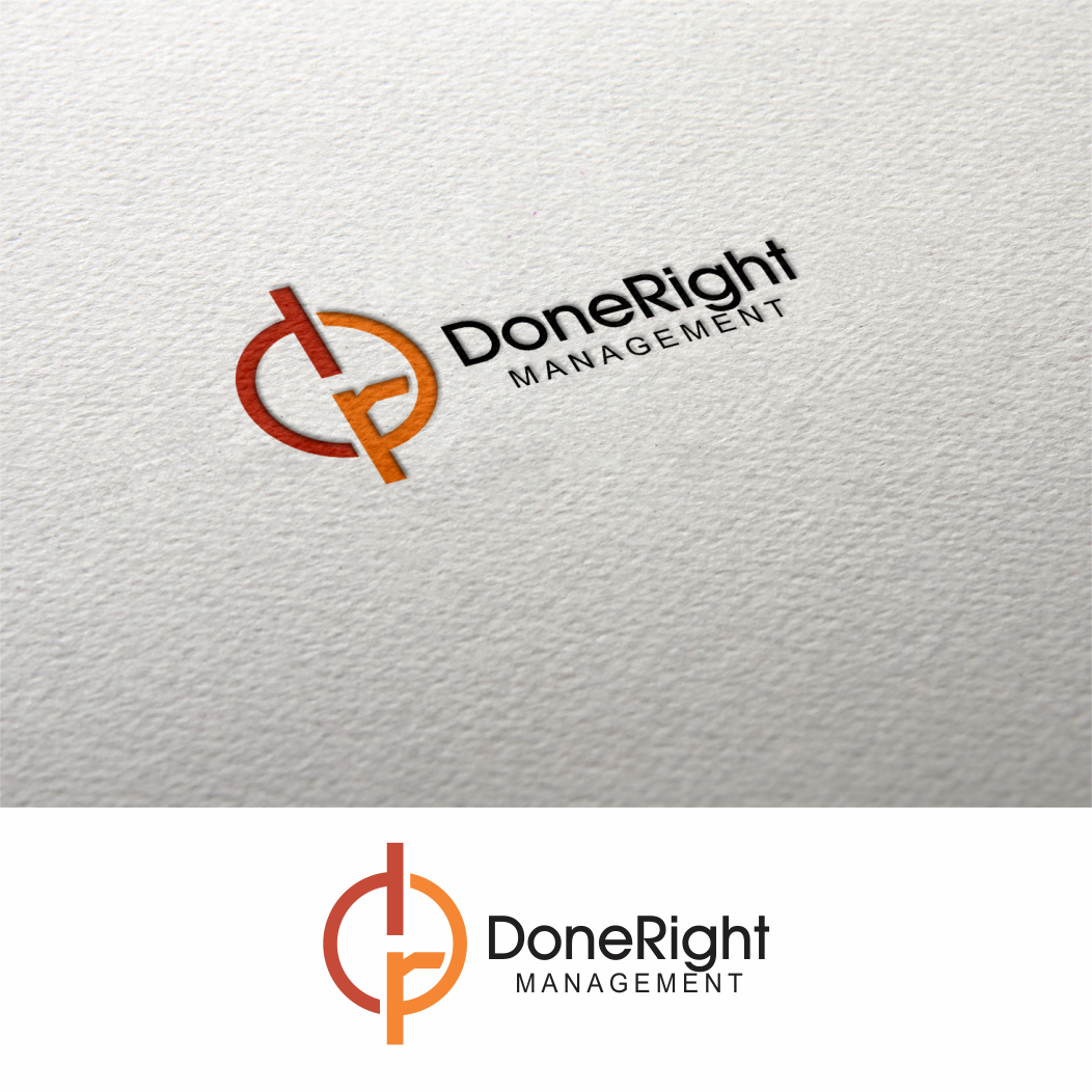 Logo Design by Arham Hidayat for DoneRight Management, LLC | Design #18475411