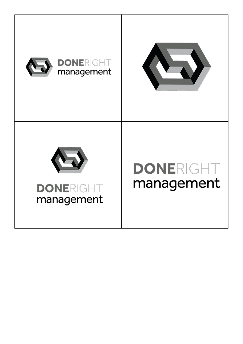 Logo Design by Oscar Saunders for DoneRight Management, LLC | Design #18432558