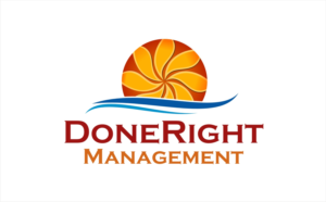 DoneRight Management  or. DoneRight Vacation Rentals | Logo Design by Soul Light