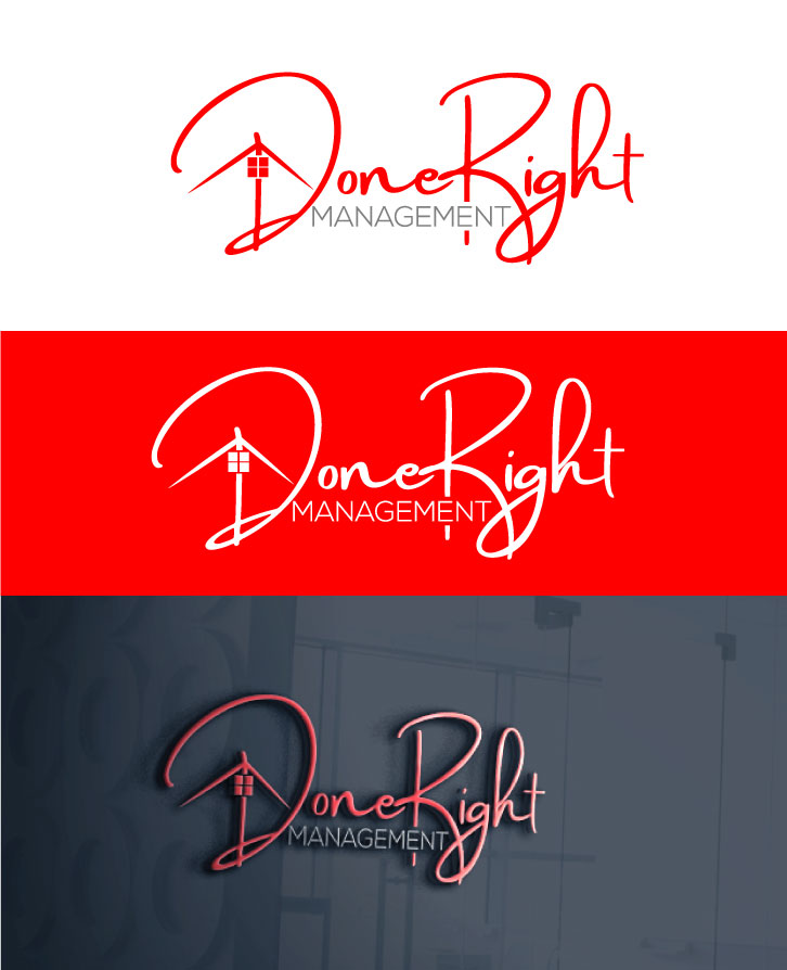 Logo Design by rocklee for DoneRight Management, LLC | Design #18430152
