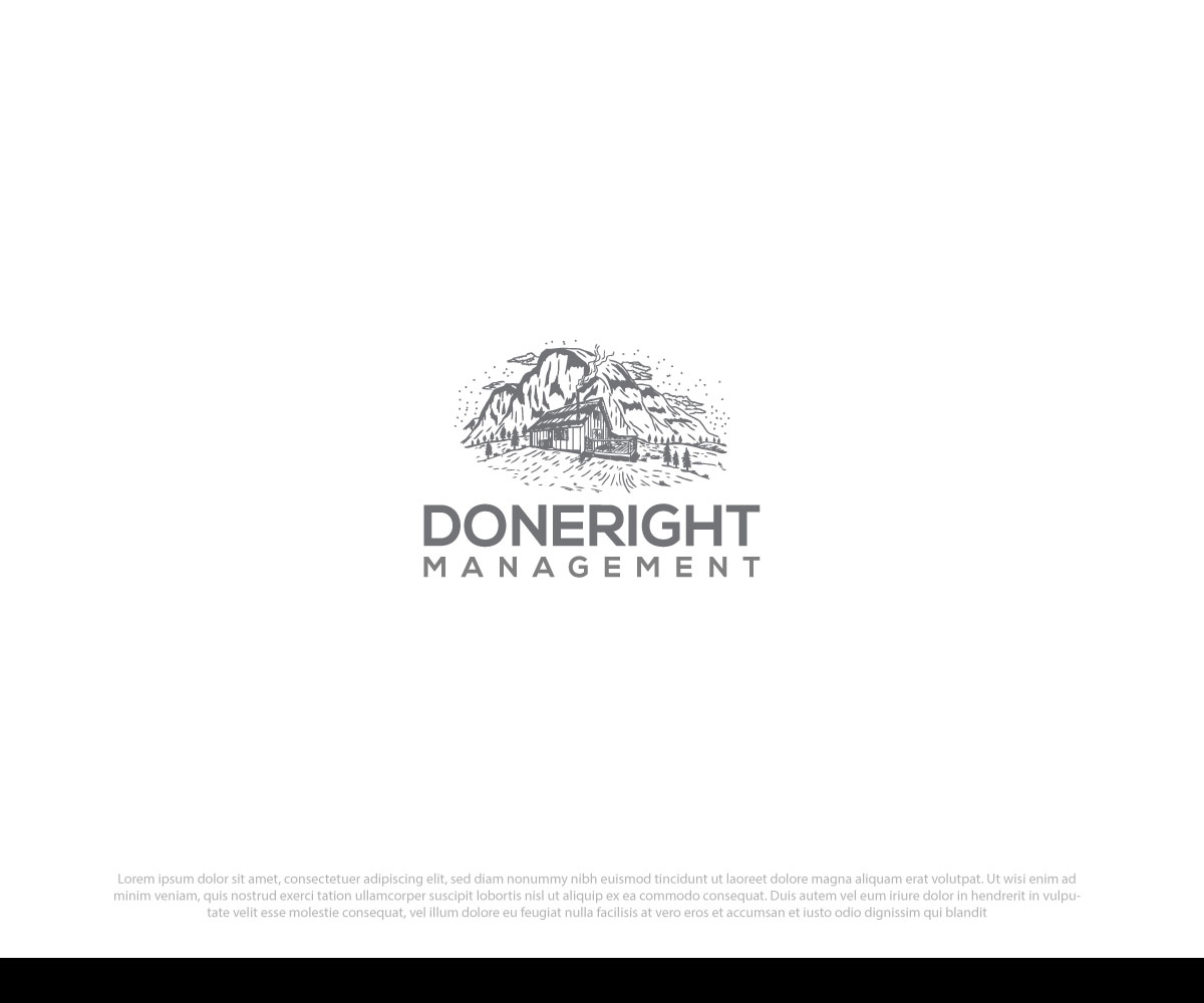 Logo Design by S Creation for DoneRight Management, LLC | Design #18421234