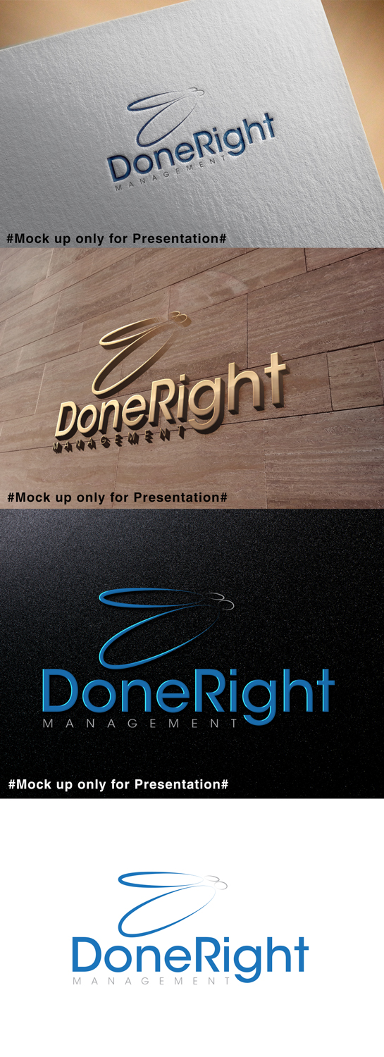 Logo Design by designmind78 for DoneRight Management, LLC | Design #18432143