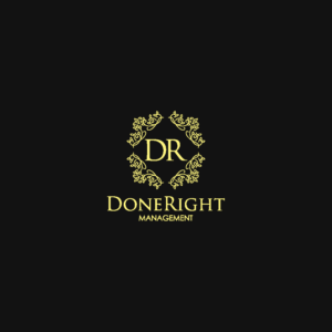 Diseño de Logo por Fly para DoneRight Management, LLC | Diseño #18413334