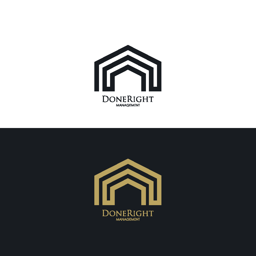 Logo Design by Fly for DoneRight Management, LLC | Design #18413354