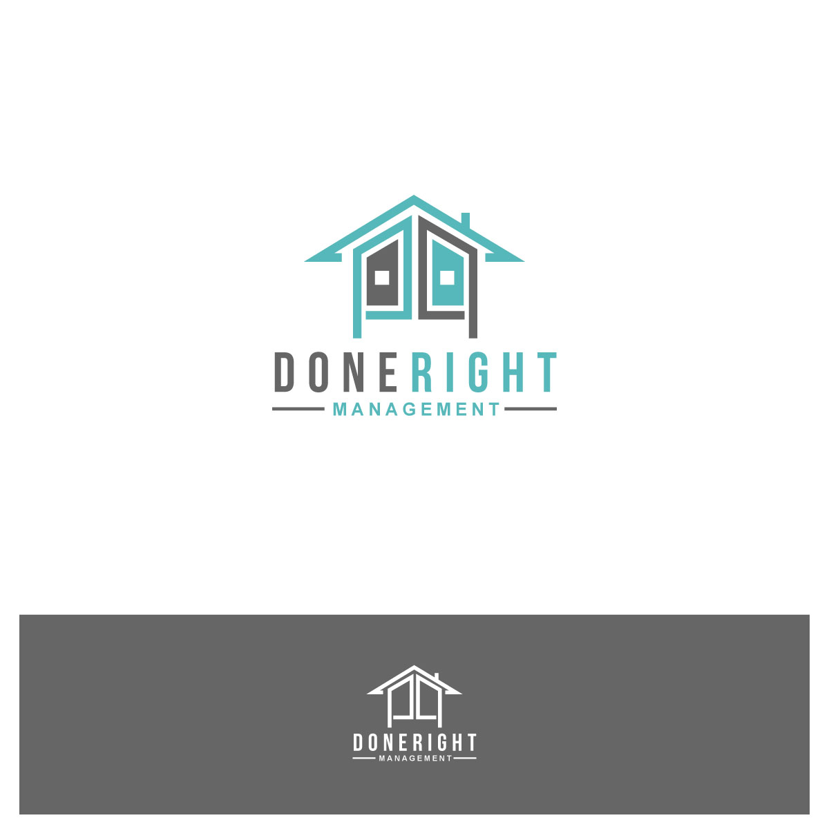 Logo Design by Sangitasom for DoneRight Management, LLC | Design #18461425