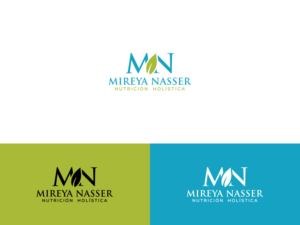 Mireya Nasser  - Nutrición Holística | Logo Design by Slant Line Media